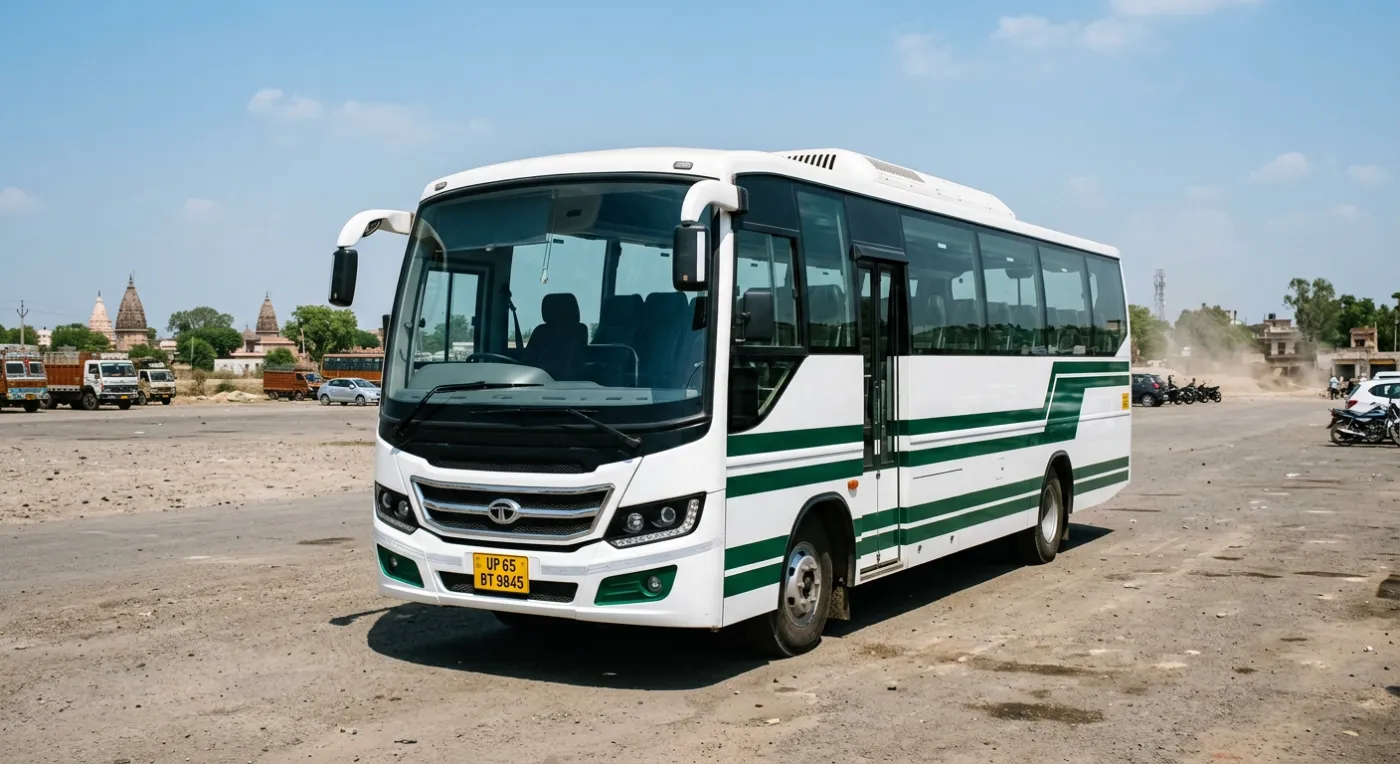 Luxury Bus (40 Seater) available for rent in Varanasi