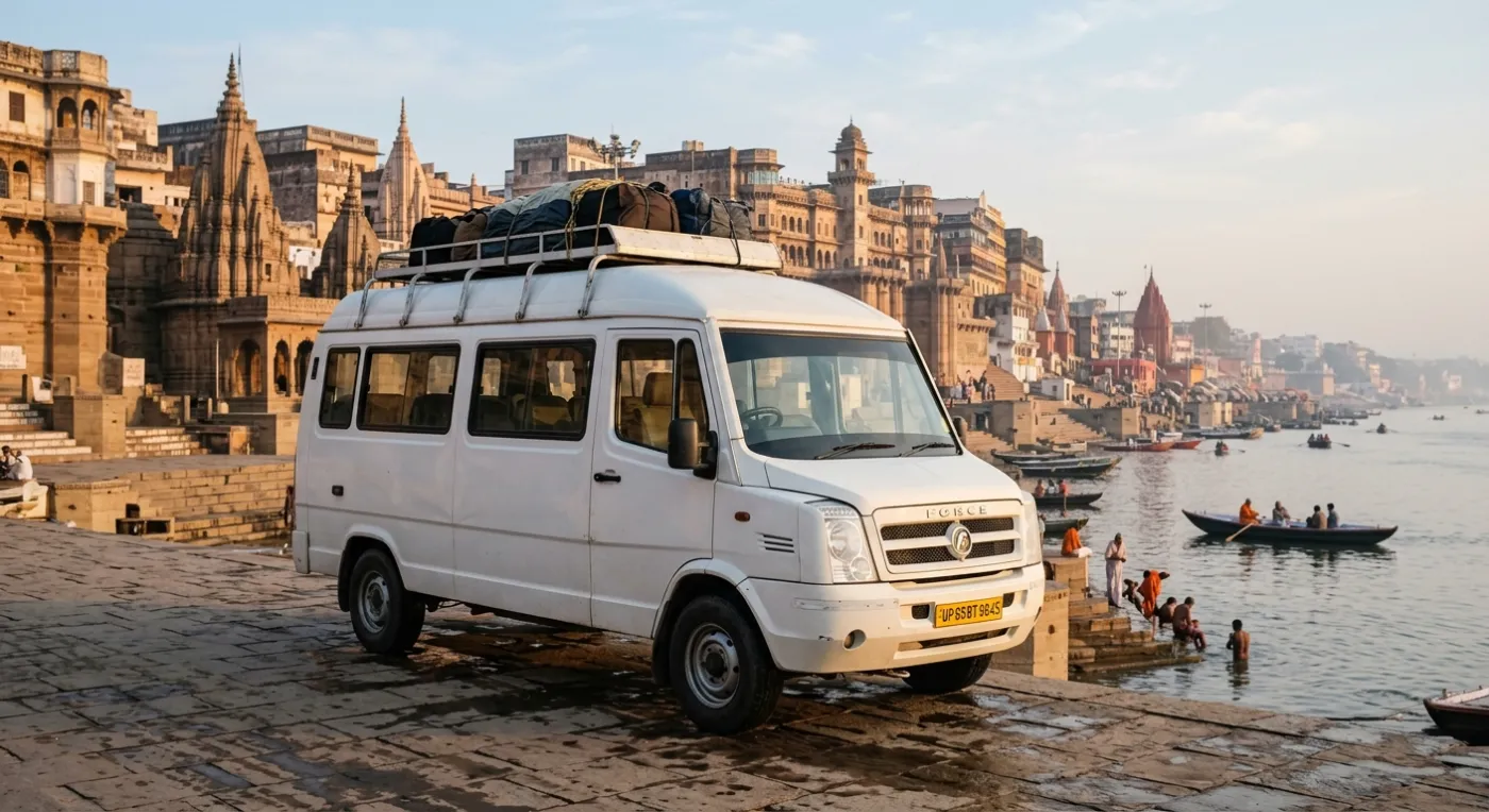 Tempo Traveller (17 Seater) available for rent in Varanasi